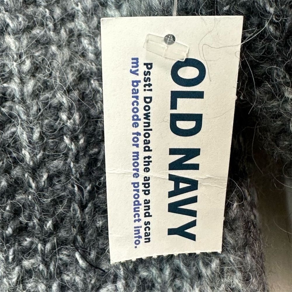 NEW Women's Grey Gradient Knit Pullover Sweater Size M Minimalist Hygge Cozy - Picture 6 of 8